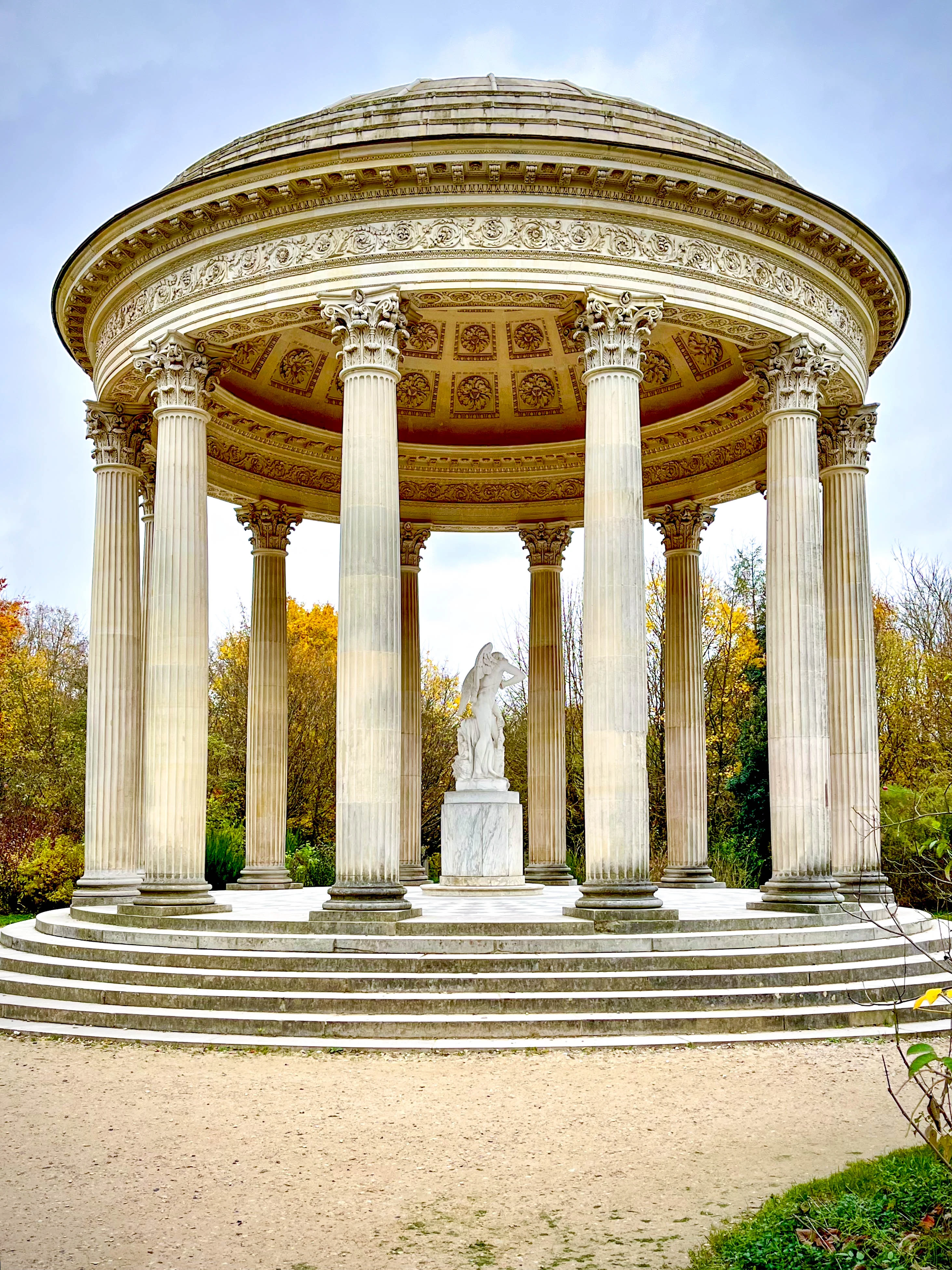 Park statue in La Celle-Saint-Cloud, France